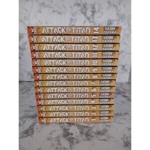 Attack on Titan Manga Graphic Novel Bundle Vol 1 - 14 Books Hajime Isayama